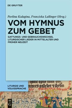 Cover Vom Hymnus zum Gebet (eBook, PDF)