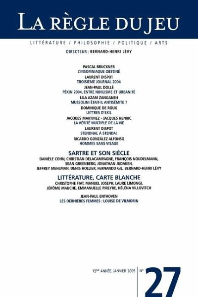 La règle du jeu N°27
