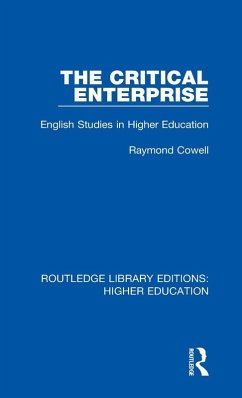 The Critical Enterprise - Cowell, Raymond