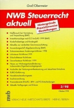 NWB Steuerrecht aktuell. Bd.2/1998