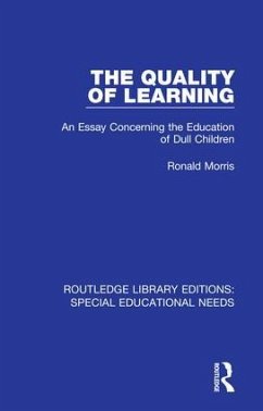 The Quality of Learning - Morris, Ronald