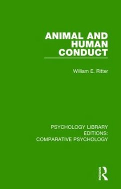 Animal and Human Conduct - Ritter, William E