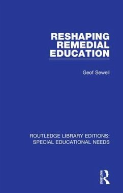 Reshaping Remedial Education - Sewell, Geof