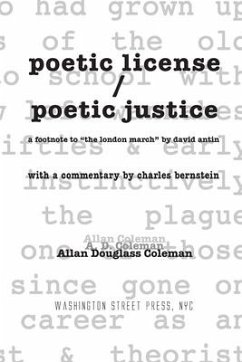 poetic license / poetic justice - Coleman, Allan Douglass