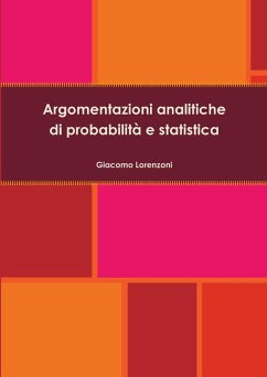 Cover Argomentazioni analitiche di probabilità e statistica