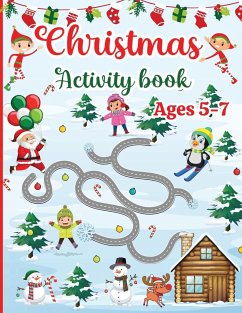 Christmas Activity Book for Kids Ages 5-7 - Designs, Estelle