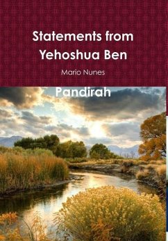 Cover Statements from Yehoshua Ben Pandirah