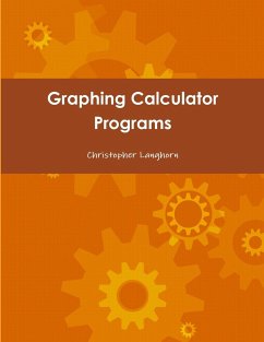 Graphing Calculator Programs - Langhorn, Christopher