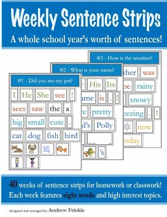 Weekly Sentence Strips - Frinkle, Andrew