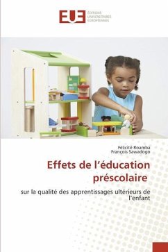 Effets de l¿éducation préscolaire - Roamba, Félicité;Sawadogo, François