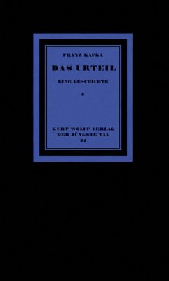 Das Urteil. Faksimilenachdruck - Kafka, Franz