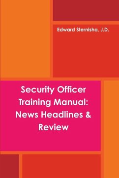 Security Officer Training Manual - Sternisha, J. D. Edward