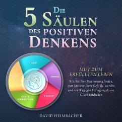 Die 5 Säulen des positiven Denkens – Mut zum erfüllten Leben: Wie Sie Ihre Bestimmung finden, zum Meister Ihrer Gefühle werden und den Weg zum bedingungslosen Glück entdecken (MP3-Download) - Heimbacher, David