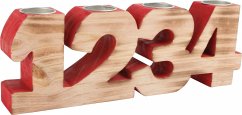 Small foot 2742 - Kerzenhalter Advent, Holz, 24x12x5cm