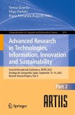 Advanced Research in Technologies, Information, Innovation and Sustainability (eBook, PDF)