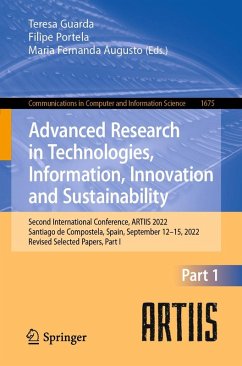Cover Advanced Research in Technologies, Information, Innovation and Sustainability (eBook, PDF)