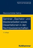 Seminar-, Bachelor- und Masterarbeiten sowie Dissertationen in den Rechtswissenschaften (eBook, ePUB)