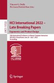 HCI International 2022 - Late Breaking Papers: Ergonomics and Product Design (eBook, PDF)