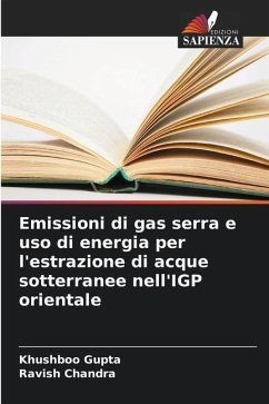 Emissioni di gas serra e uso di energia per l'estrazione di acque sotterranee nell'IGP orientale - Gupta, Khushboo;Chandra, Ravish