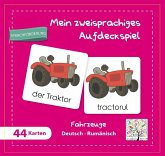 Mein zweisprachiges Aufdeckspiel Fahrzeuge Deutsch-Rumänisch (Kinderspiel)