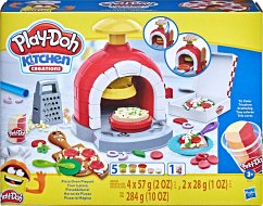 Image of Hasbro F43735L0 - Play-Doh Kitchen Creations Pizzabäckerei mit Zubehör, Knetset