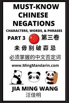 Must-know Mandarin Chinese Negations (Part 3) -Learn Chinese Characters, Words, & Phrases, English, Pinyin, Simplified Characters - Wang, Jia Ming