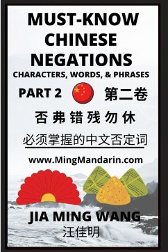Must-know Mandarin Chinese Negations (Part 2) -Learn Chinese Characters, Words, & Phrases, English, Pinyin, Simplified Characters - Wang, Jia Ming