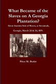 What Became of the Slaves on A Georgia Plantation? Great Auction Sale of Slaves, at Savannah, Georgia, March 2d & 3d, 1859.