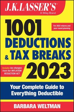J.K. Lasser's 1001 Deductions and Tax Breaks 2023 (eBook, PDF) - Weltman, Barbara