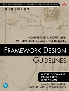 Framework Design Guidelines (eBook, PDF) - Cwalina, Krzysztof; Barton, Jeremy; Abrams, Brad