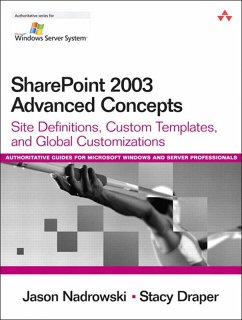 SharePoint 2003 Advanced Concepts (eBook, PDF) - Nadrowski, Jason; Draper, Stacy