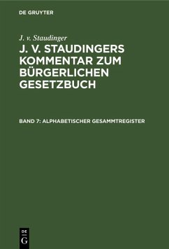 Cover Alphabetischer Gesammtregister (eBook, PDF)