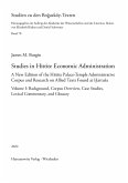 Studies in Hittite Economic Administration (eBook, PDF)