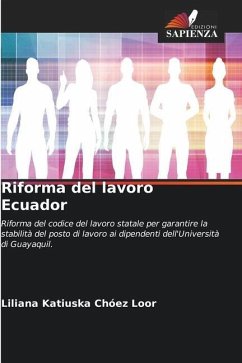 Riforma del lavoro Ecuador - Chóez Loor, Liliana Katiuska