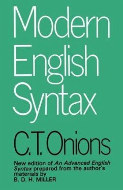 Modern English Syntax - Onions, C.T.