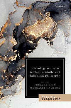 Psychology and Value in Plato, Aristotle, and Hellenistic Philosophy (eBook, ePUB)