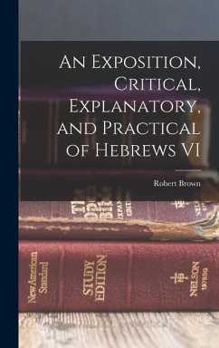 An Exposition, Critical, Explanatory, and Practical of Hebrews VI - Brown, Robert