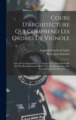 Cover Cours D'architecture Qui Comprend Les Ordres De Vignole