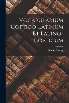 Cover Vocabularium Coptico-Latinum Et Latino-Copticum
