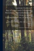 Motor Vehicle Recycling and Disposal Program, Department of Health and Environmental Sciences: Performance Audit Follow-up
