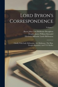 Cover Lord Byron's Correspondence