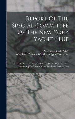Cover Report Of The Special Committee Of The New York Yacht Club