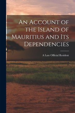 Cover An Account of the Island of Mauritius and its Dependencies