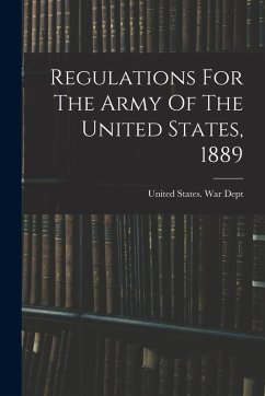 Cover Regulations For The Army Of The United States, 1889