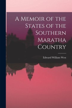 Cover A Memoir of the States of the Southern Maratha Country