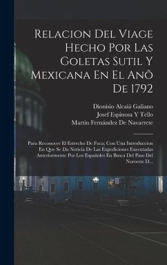 Cover Relacion Del Viage Hecho Por Las Goletas Sutil Y Mexicana En El Anõ De 1792