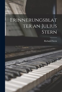 Cover Erinnerungsblatter an Julius Stern
