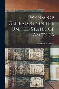 Cover Wynkoop Genealogy in the United States of America