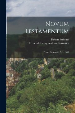 Cover Novum Testamentum: Textus Stephanici A.D. 1550