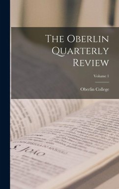 Cover The Oberlin Quarterly Review; Volume 1